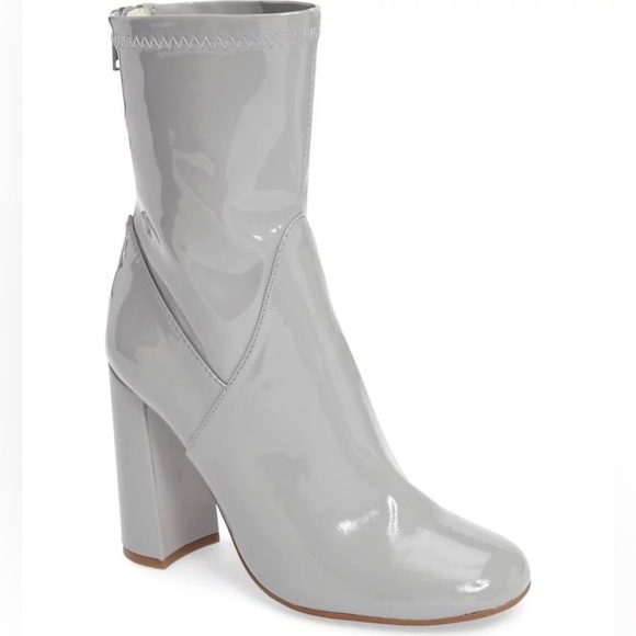 Tony Bianco stretch gray patent ankle boots 8 - Picture 1 of 5